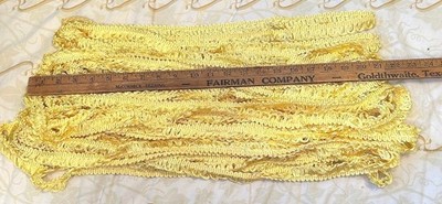 Yellow Trim Edge Loop Design .75'' wide Crafts Pillows Remainder of stock LOT