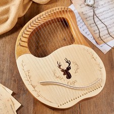 21 Metal Strings Lyre Harp Box Lyre Harp Spruce Topboard Mahogany Backboard GKZK
