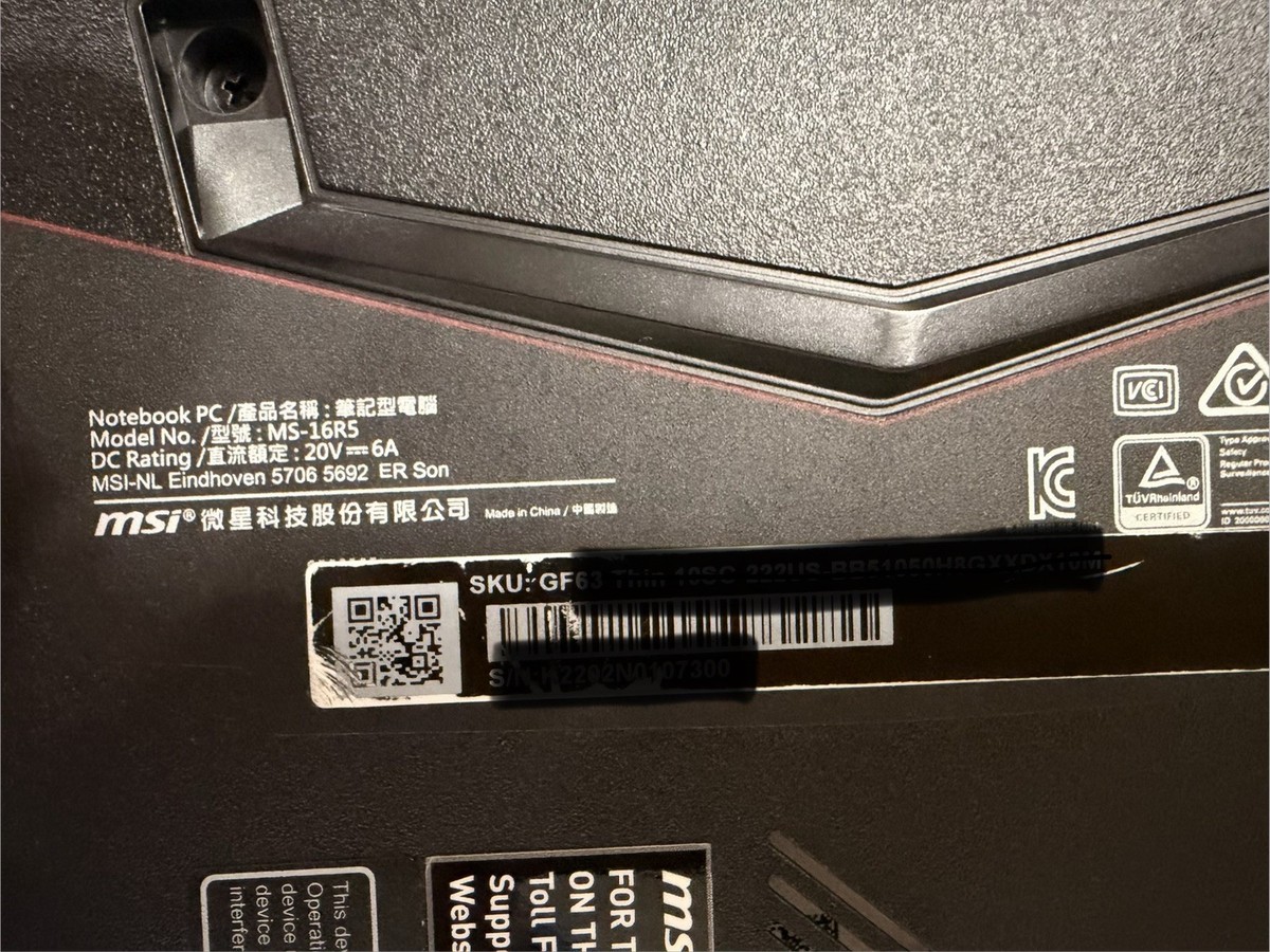 MSI 15.6
