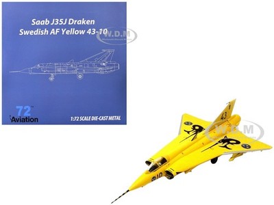 SAAB J35J DRAKEN AIRCRAFT ''FINAL FLIGHT LIVERY'' 1/72 BY AVIATION 72 AV72-41009