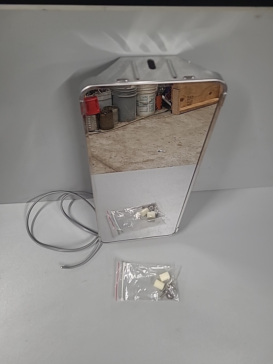 NOS WEST COAST STYLE 16 X 7 Larger Truck HEATED MIRROR w/ Aluminum back