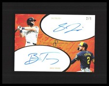 2025 Sal Frelick/Brice Turang Auto Topps Dynamic Duals Orange /5 #21B Brewers