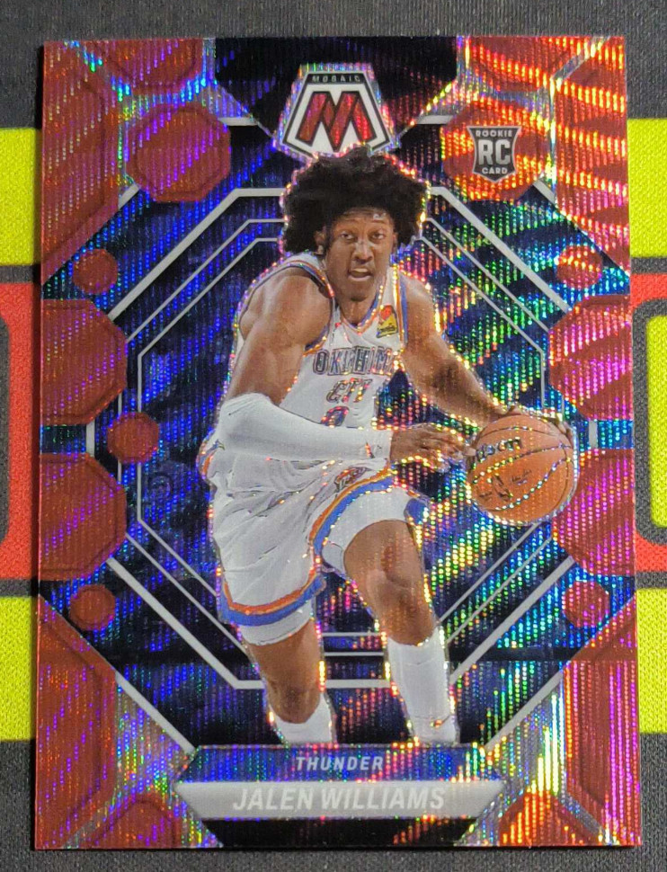 Jalen Williams 2022-23 Panini Mosaic Red Wave RC Thunder #217