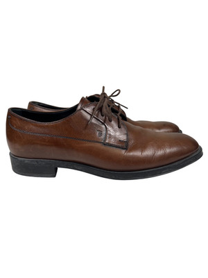Tod's Women's Brown Lace Up Vintage Oxford Dress Shoes - 38.5/US 8.5