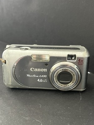 Canon PowerShot (A430) 4.0 MP Silver Digital Camera- Repair for