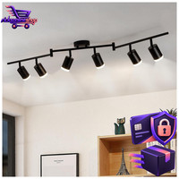 Deckenstrahler 6 Flammig GU10 Schwarz Deckenleuchte FüR KüChe Wohnzimmer