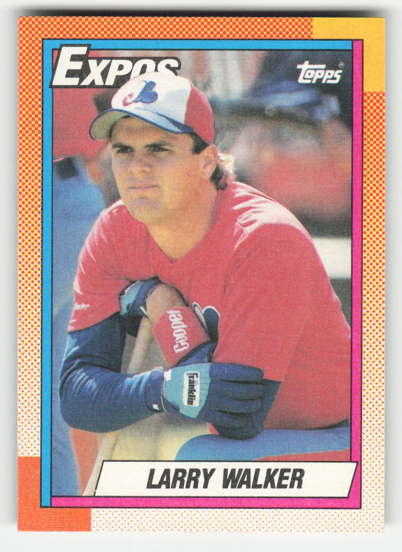 1990 Topps #757 Larry Walker Montreal Expos RC