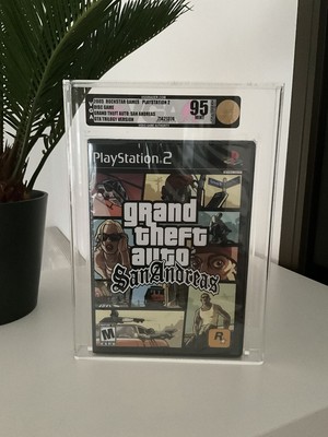 Grand Theft Auto: San Andreas VGA 95 Gold Sony PlayStation 2 Spiel Sealed SELTEN