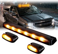 3pcs Amber Cab Marker Roof Running Clearance Cab Lights For Chevrolet Silverado 3pcs Amber Cab Marker Roof Running Clearance Cab Lights For Chevrolet Silverado