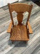 Vintage Child Size Wooden Rocking Chair Handmade Nice