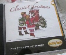Brother Babylock CLASSIC CHRISTMAS Embroidery Design Cd Used EXCELLENT Original