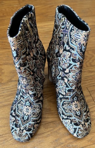 Sam Edelman for Anthropologie Corra Tapestry Ankle Boots Sz 6 - Picture 2 of 10