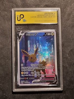 POKEMON - JOLTEON V - GRAD - NO PSA BGS - SPECIAL - LIMITED EDITION - 138 OF 150