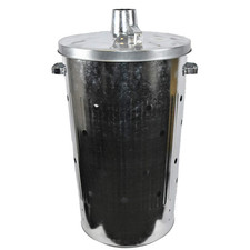 Extra Large 110L Litre Metal Galvanised Garden Incinerator Extra Hole Fire Bin B