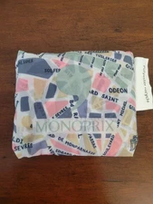 New Monoprix Paris Reuseable Grocery Shopping Tote Bag France Supermarket