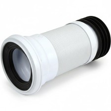 Flexible WC Pan Connector 110mm Universal Flexi Toilet Waste soil pipe 240-400mm