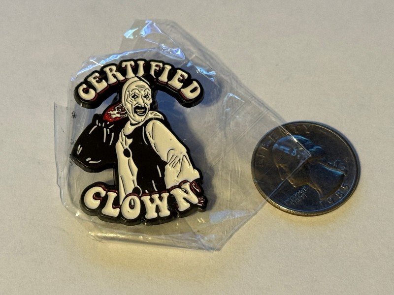 Trick or Treat Studios Terrifier Enamel Pins Art the Clown Certified Clown
