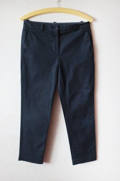 Women Jil Sander Trousers Black Cotton 34 / XS /