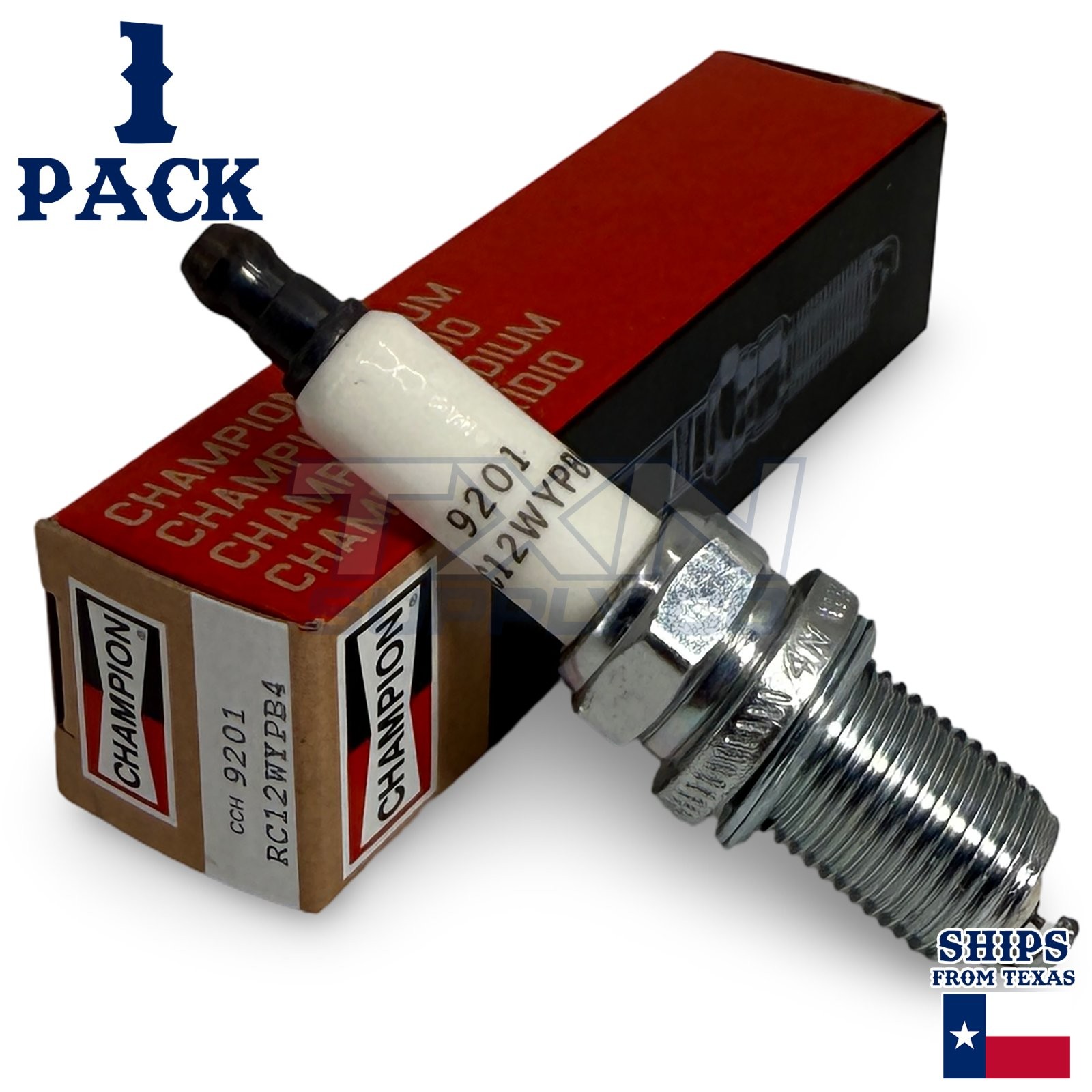 Champion 9201 Iridium Spark Plugs RC12WYPB4 - 1 Pack