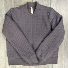 LULULEMON Women  s Serene Bomber Reversible Jacket Dusty Violet Size 10