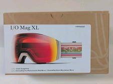 SMITH OPTICS I/O Mag XL Ski/Snowboard Goggles Chalk Straightline/Red/Storm 305