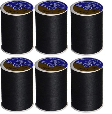 Dual Duty All Purpose Thread 400 Yards Black 230-2 (6-Pack)