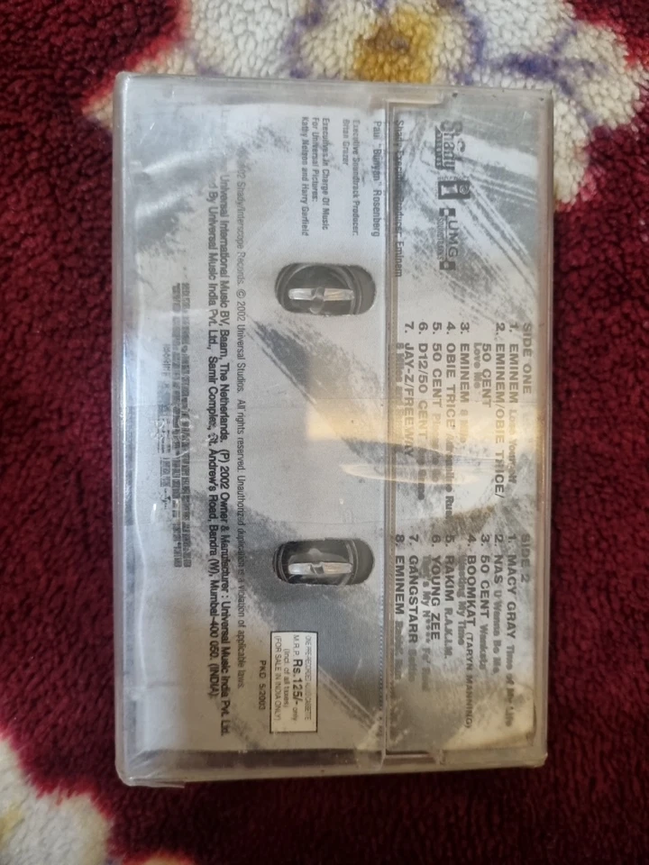 Eminem 8 Mile OST India Made Cassette Rare Sealed - Image 3 of 3