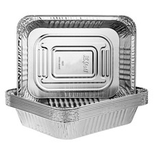 Disposable 9 x 13 Heavy Weight Aluminum Foil Pans Half Size Deep Steam Table ...