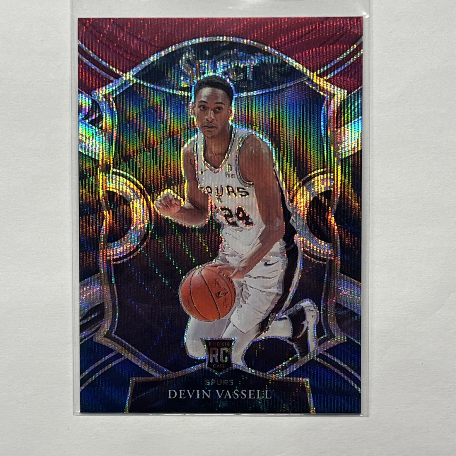 2020-21 Panini Select Devin Vassell RC Concourse Tri-Color #71 Rookie