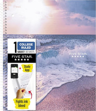 Spiral Notebook Study App, 1 Subject, College Ruled, 8-1/2" x 11", 80 Sheets,