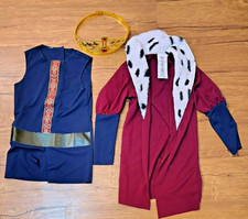 Little King Medieval Costume Toddler M 3-4 Shirt Coat Adjustable Crown