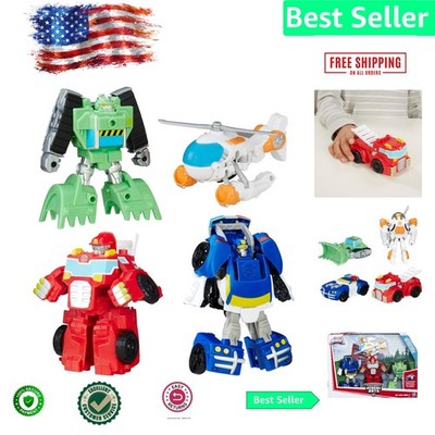 Amazon Exclusive Rescue Bots - 4 Transforming Action Figures for Endless Fun!
