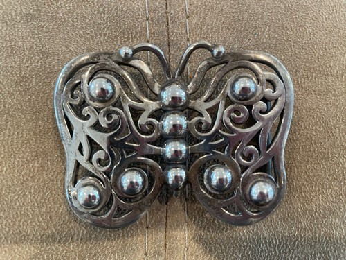 Rare!! Kieselstein-Cord Sterling Butterfly Buckle
