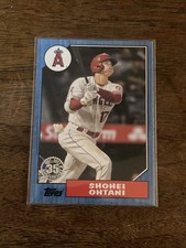 2022 Series 1 1987 Topps Baseball 35th Anniversary Blue Shohei Ohtani #T87-1 5w7