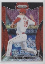 2019 Panini Prizm Tier III Red Mojo Prizm 99/299 Tyler Mahle #258 qf6