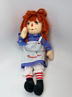 Vintage Applause 25 years 2004 Posable Raggedy Ann Rag Doll Plush - Cute 13''