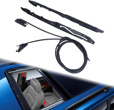 Sunroof Glass Cables and Track Assembly Repair Kit - Track Assembly Set for Ford