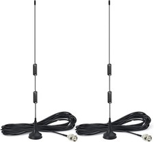 2-Pack 20-1300MHz Scanner Antennas with 3m Cable BNC Male Perfect for All Radios