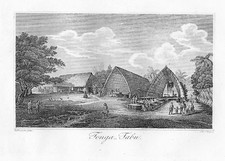 1820 - Tongatapu Tonga Ozeanien Australien Australia Pacific Ocean Kupferstich