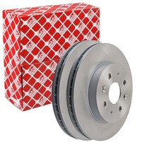 2X FEBI BREMSSCHEIBEN Ø253mm VORNE PASSEND FÜR KIA RIO