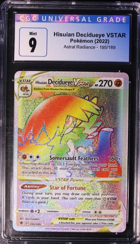 Hisuian Decidueye VSTAR graded CGC 9 for sale on eBay
