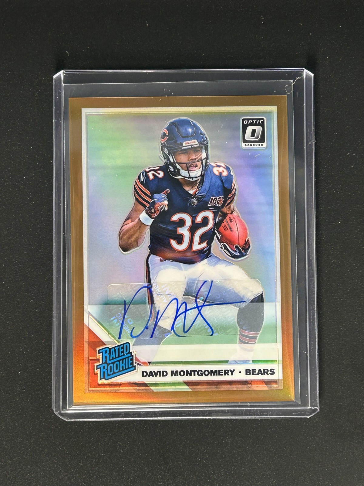 2019 Panini Donruss Optic - Rated Rookie David Montgomery #161 Bronze Prizm...