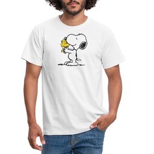 Spreadshirt Peanuts Snoopy Und Woodstock Happy Männer T-Shirt Herren Gr. S-4XL