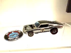 Vintage 1970 Hot Wheels Redline Boss Hoss Mustang Chrome Silver Special W Button