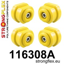 STRONGFLEX PU VORDERACHSTR&Auml;GER &ndash; BUCHSENSATZ SPORT MERCEDES SL R107 116308A GELB