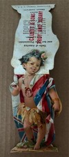 antique trading card die cut Estey Organ Company Cluett  Sons Troy  Albany NY