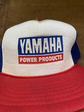 VTG 80's Deadstock YAMAHA Power Products Snap Back Mesh Trucker Hat, Motorcycles