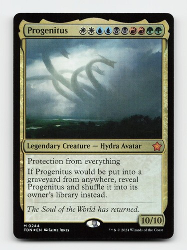 Progenitus 244 Foil Mythic Foundations Magic: The Gathering Cards