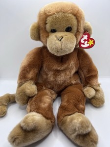 Ty Beanie Buddy Bongo The Monkey 14” Beanbag Plush 1998 with Tag