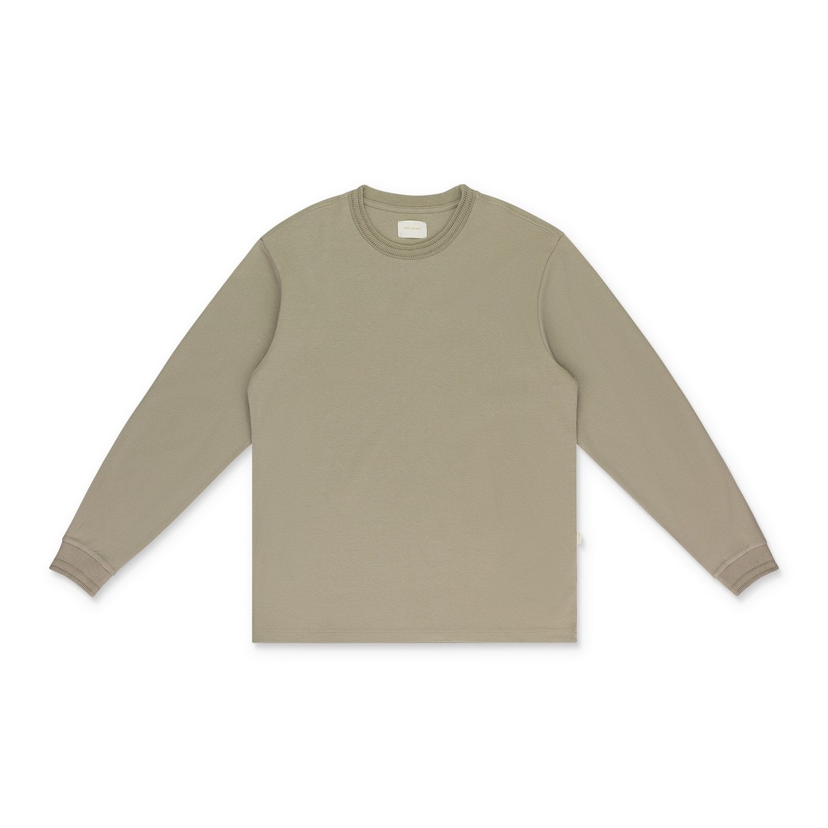 NWT AIME LEON DORE TAN POINTELLE LONG-SLEEVE T-SHIRT SIZE M $120